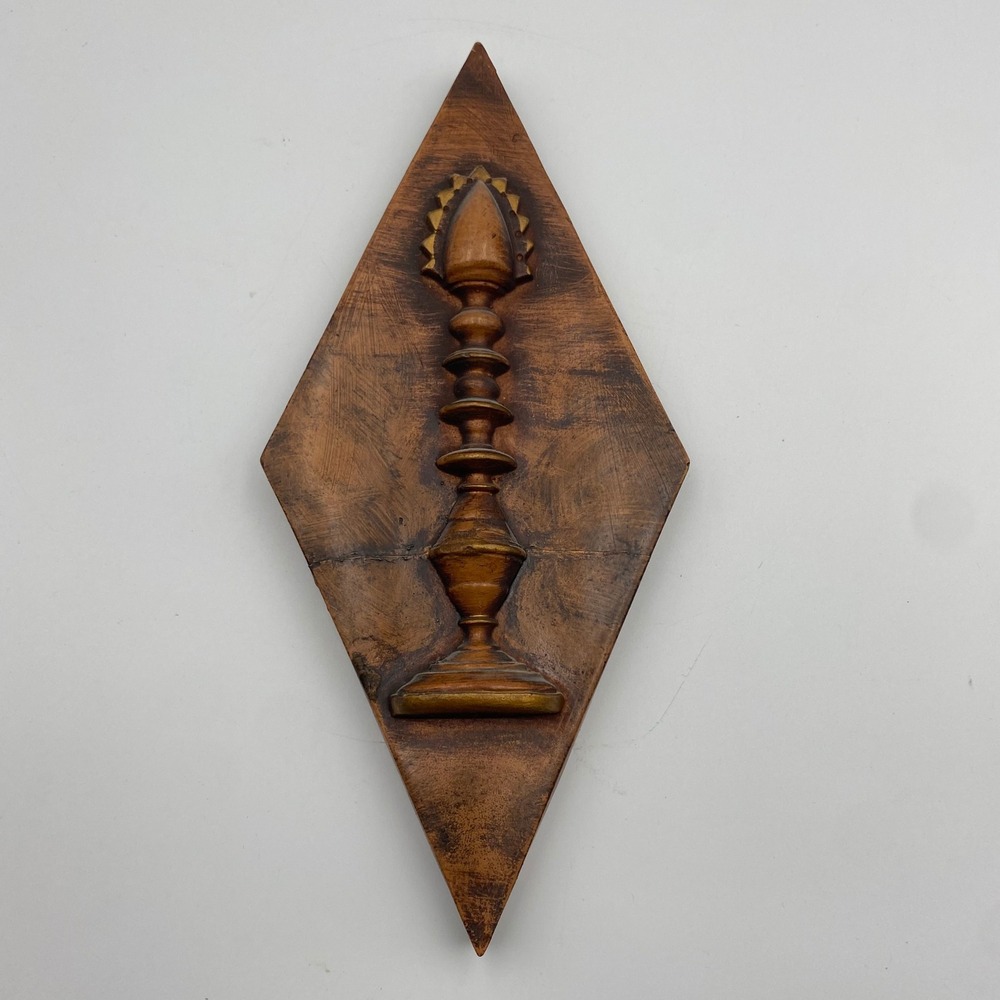 Vintage New Art Studio Corp Chicago Chess Piece Wall Art Set of 4 MCM Diamond - Picture 8 of 13